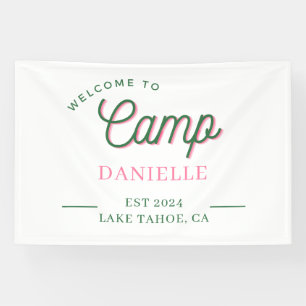 Banderoles Camping Bachelorette Party Parent Personnalisé