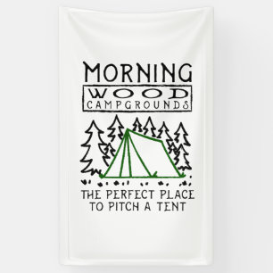 Banderoles Camping - Camping en bois du matin