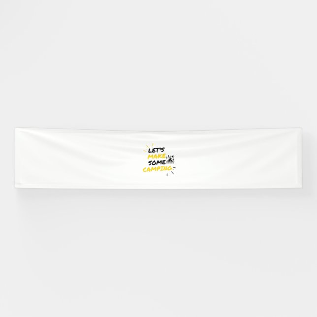 Banderoles Camping producteurs de tente (Horizontal)