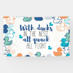 Banderoles Canards amusants et canons flottants en quack Conc