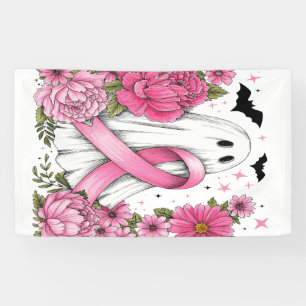 Banderoles Cancer du sein Halloween Fantôme Boho