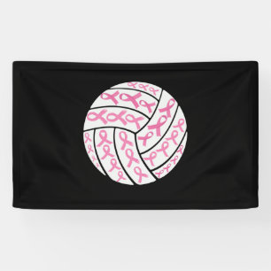 Banderoles Cancer du sein Sensibilisation au volleyball au ru