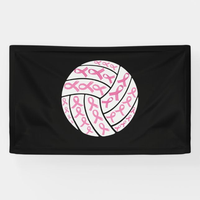 Banderoles Cancer du sein Sensibilisation au volleyball au ru (Horizontal)