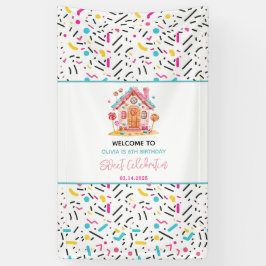 Banderoles Candyland Sweet Celebration Anniversaire de enfant