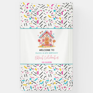 Banderoles Candyland Sweet Celebration Anniversaire de enfant