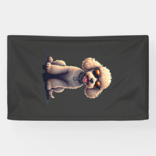 Banderoles Caniche Drôle Amateur D'animaux Graphique Chien Mi