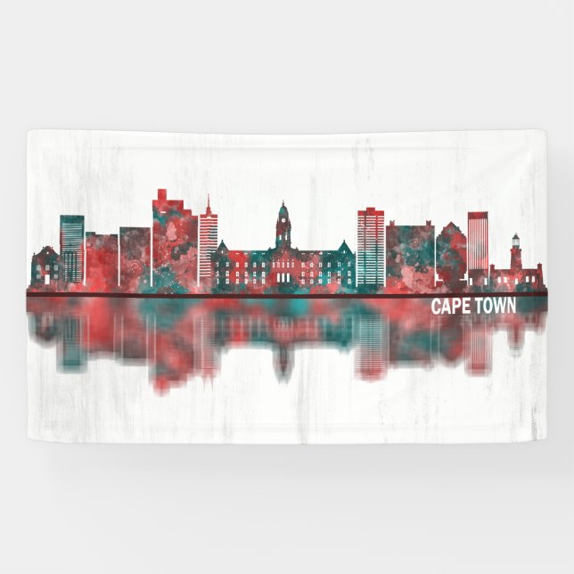 Banderoles Cape Town South Africa Skyline (Horizontal)