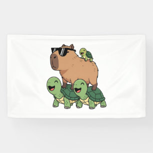 Banderoles Caravane de tortue Capybara, Funny Capybara