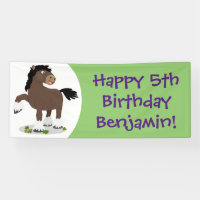 Caricature de cheval de trait de Cute Clydesdale