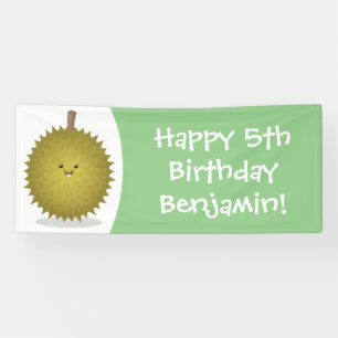 Banderoles Caricature de durian joyeux