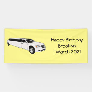 Banderoles Caricature limousine