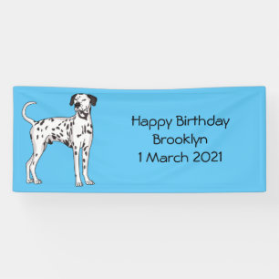 Banderoles Caricature pour chien dalmate