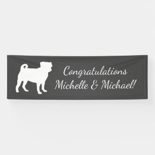 Banderoles Carlin Chien Baby shower Thème Chien Chiot Neutre 