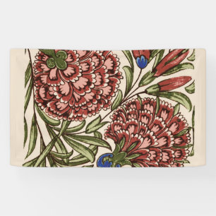 Banderoles Carreau de fleur d'œillet Art antique rustique De