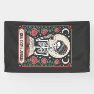 Banderoles Carte de tarot de junkie de crime réel d'Halloween