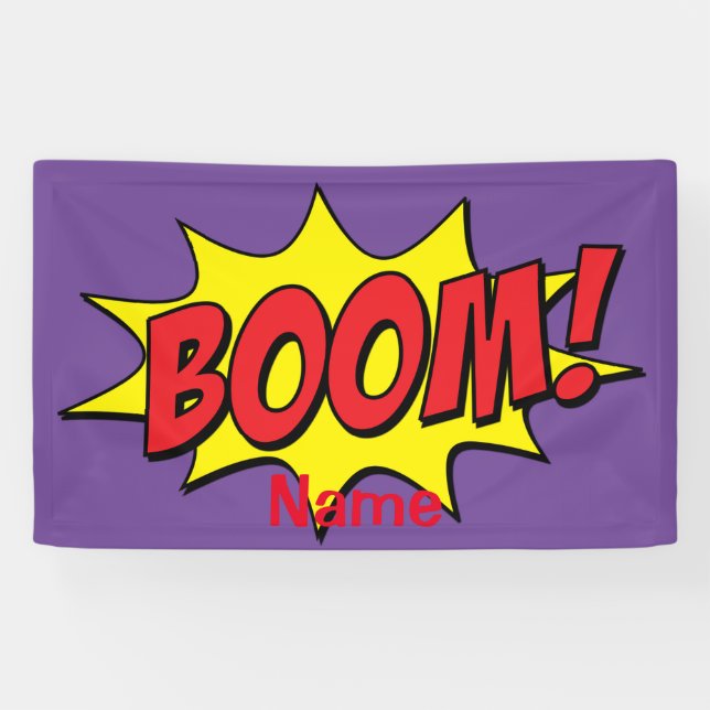 Banderoles Cartoon Boom Thunder_Cove (Horizontal)