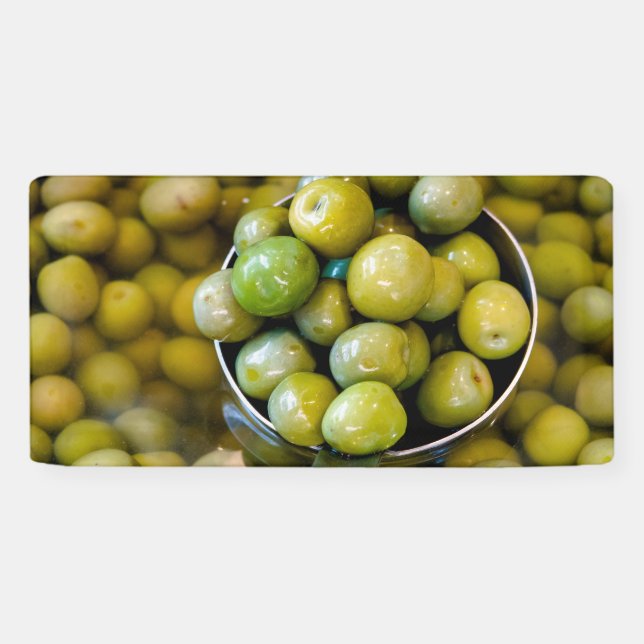Banderoles Castelvetrano Olives vertes douces (Horizontal)