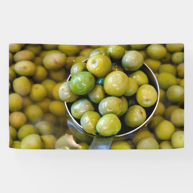 Banderoles Castelvetrano Olives vertes douces (Horizontal)