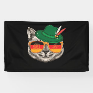 Banderoles Cat German Flag Oktoberfest Pride Allemagne Festiv