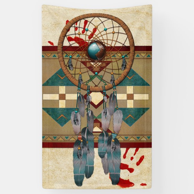 Banderoles Catching Spirit Native American (Vertical)