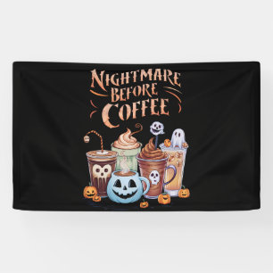 Banderoles Cauchemar avant café Citrouille Épice Halloween