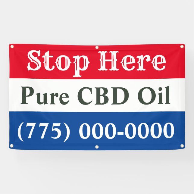 Banderoles CBD Oil Business (Horizontal)