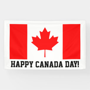 Banderoles Célébration canadienne de partie de drapeau de