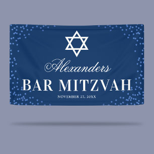 Banderoles Célébration du Blue Bar Mitzvah