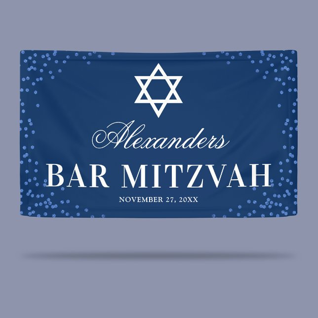 Banderoles Célébration du Blue Bar Mitzvah (Créateur téléchargé)
