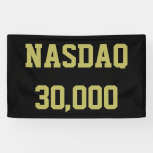 Banderoles Célébration du NASDAQ 30000 en Bourse