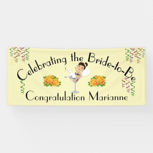 Banderoles Célébrer la mariée à être douche / Fête (Horizontal)