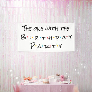 Banderoles Celui avec la fête d'anniversaire