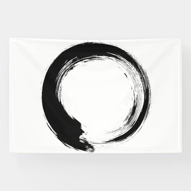 Banderoles Cercle Zen Enso (Horizontal)