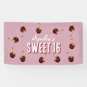 Banderoles Cerry Sweet 16 Soirée personnalisée