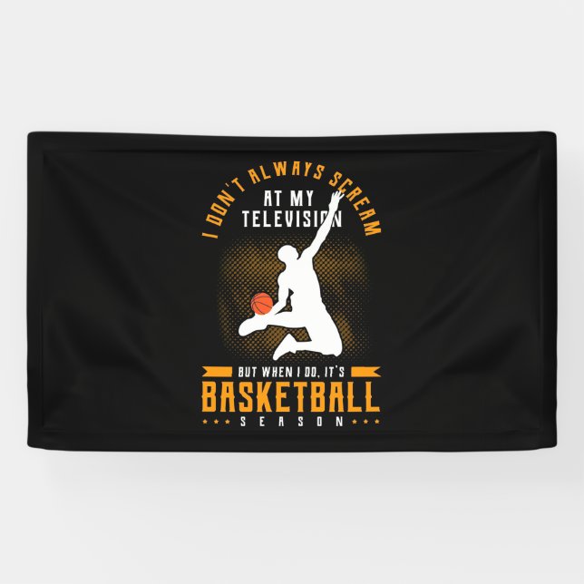 Banderoles C'Est La Saison Du Basket (Horizontal)