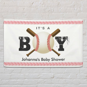 Banderoles C'est un Baby shower sportif de baseball de garçon