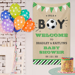 Banderoles C'est un garçon ! Baby shower Thématique Football 