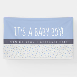 Banderoles C'est un Garçon Bleu clair Bébé Révélation de genr