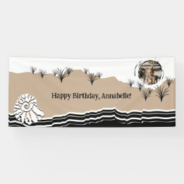 Banderoles C'est une fête de plage heureux Anniversaire Nom