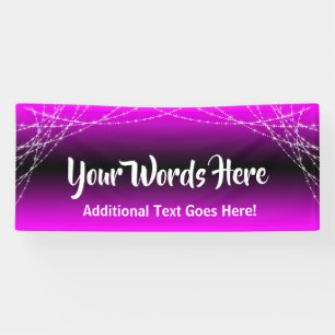 Banderoles Chaînes de lumière Magenta Ombre Ajouter votre pro