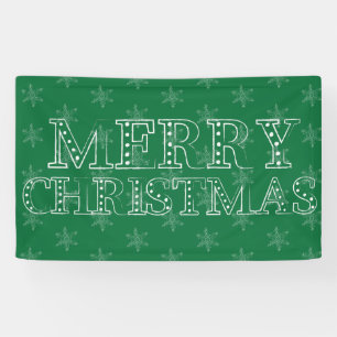 Banderoles Chalk Snowflake Motif