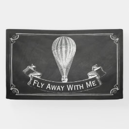 Banderoles Chalkboard Hot Air Balloon Collection Mariage