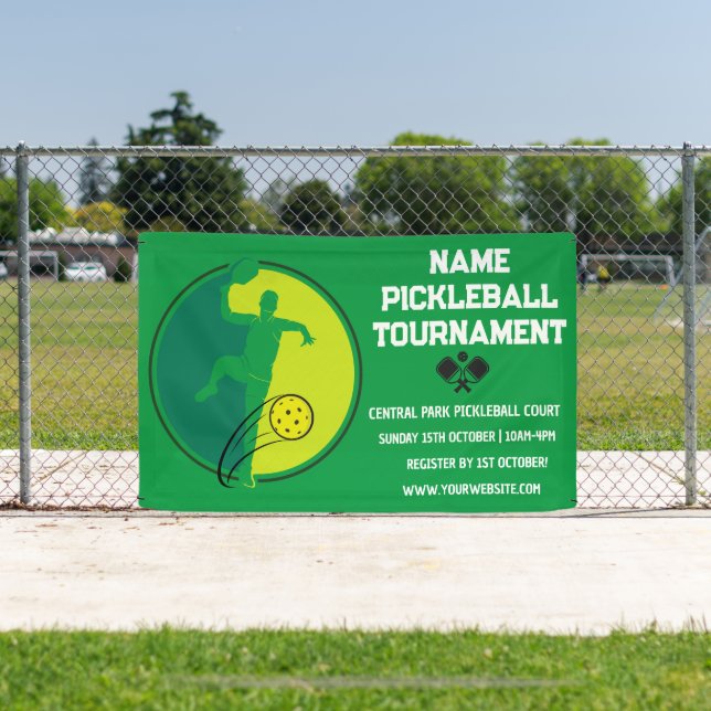 Banderoles Championnat de basket-ball sur mesure Vert (Insitu)