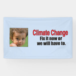 Banderoles Changement climatique