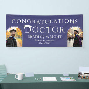 Banderoles Chapeau de doctorat personnalisé pour la remise de