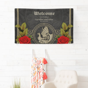 Banderoles Charme mystique viking avec des noeuds celtiques é
