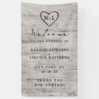 Charrettes sculptées Rustique Birch Mariage Bienve