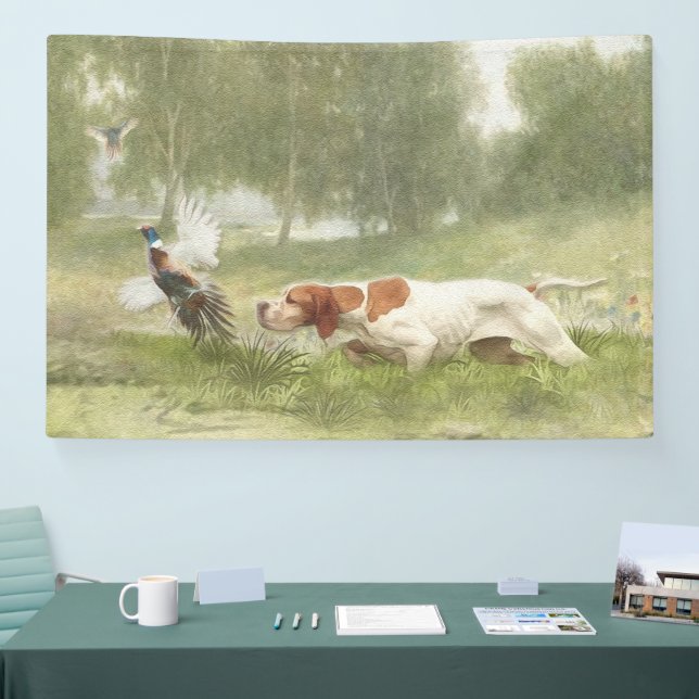 Banderoles Chasse au faisan avec pointeur (Salon professionnel)