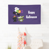 Chat de Cute Halloween, bat, mummy et ghost