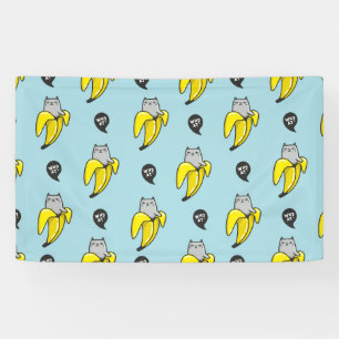 Banderoles Chat en banane